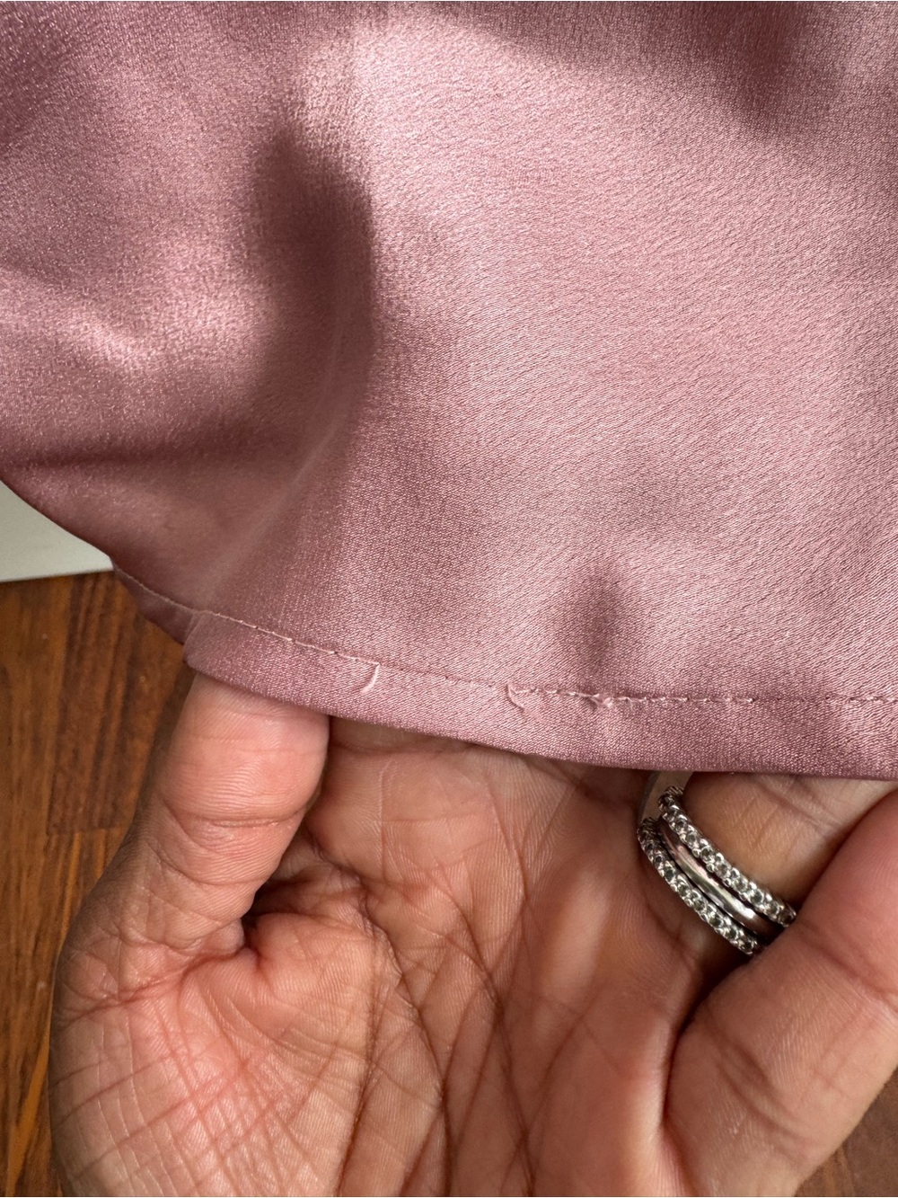 Paper Heart Pink Satin Slip Dress Cowl Neck Midi Dress Medium - Picture 10 of 11